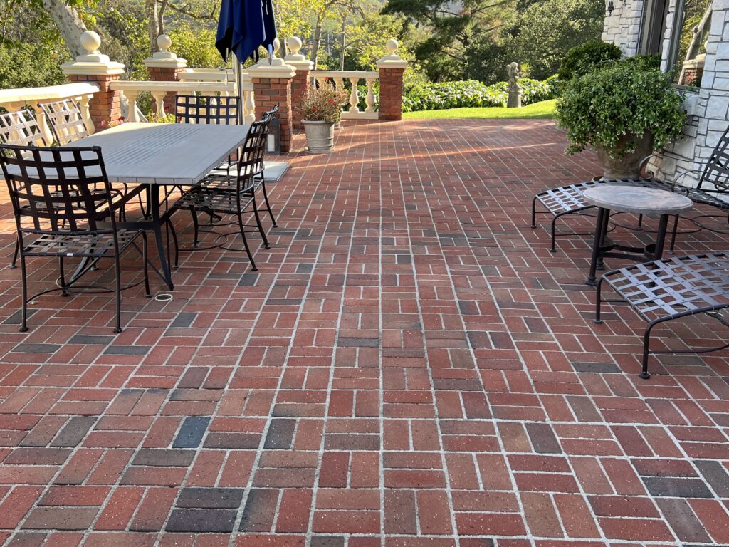 clean brick pavers